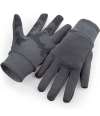 BB310 B310 Beechfield Sports Tech Soft Shell Gloves Graphite Grey colour image